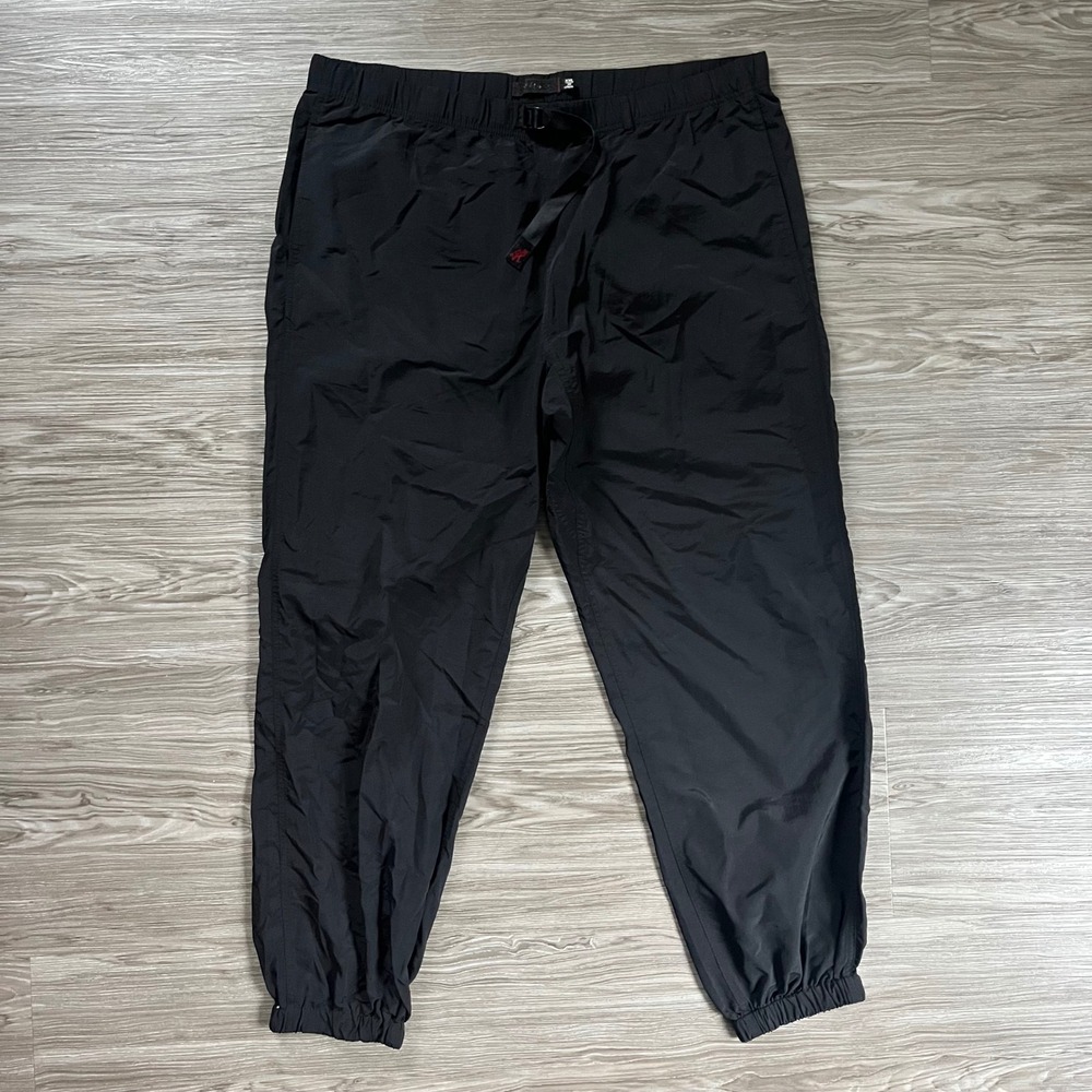 Gramicci Mens Black Nylon Track Pants XXL 30 Webbing Belt M-0652-JX